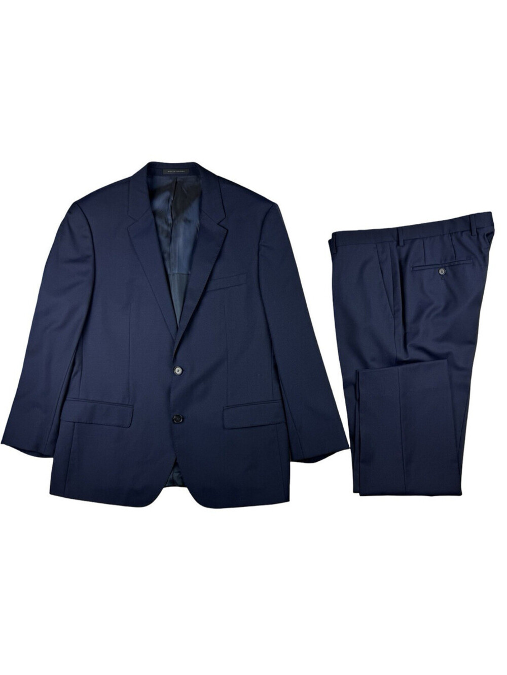 Hugo Boss Huge2/Genius1 Wool 2-Piece Suit Blue Size US 42 S | 36 W